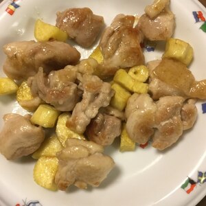 ボリュームおかず☆鶏肉とさつまいもの塩こしょう炒め